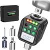 LLAVETOR 1/2 Dinamometro Digitale, Adattatore Chiave Dinamometrica Digitale, Chiave Dinamometrica, Preimpostata, Archivio Dati, Buzzer e Notifica LED, Adattatori da 1/4 3/8 (1/2, 17-340Nm)