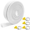 VEEKAY Tubo Flessibile di Scarico Piatto,20m x 25mm Tubo Flessibile in Tessuto,con 4 clip,per Acque Sporche, Irrigazione Giardino