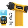 SEEKONE Pistola Termica A Batteria 7.2V, Mini Pistola Ad Aria Calda con Temperatura Variabile 100℃-500℃, Mini Pistola Termica da 5000mAh con Display LCD, Ugello Riflettore per Lavori Artigianali