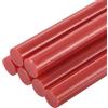 QUARKZMAN 6Pz Stick Colla a Caldo Dimensioni Standard per Pistola per Colle 11mm x 200mm Colla a Caldo Bastoncini Grandi Ricariche, Rosso