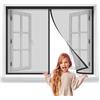 LDQBF Zanzariera Magnetica Finestra,300x210cm Porta Zanzariera A Tenda,Chiuso Automaticamente Pieghevole Rete,Porte per Balconi Portefinestre Nero