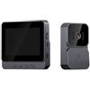 CARMOTTER Videocitofono wireless per videocitofono di sicurezza, schermo IPS da 4,3 pollici, 1080P, WiFi 2.4G, alimentato a batteria