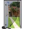 Jespeed Zanzariera Magnetica per Porta, 75x240cm Zanzariera Magnetica Doppia Apertura Laterale Tende Zanzariere Nero Magnetiche Chiude da Sola per Porte Finestre Scorrevole Balcone