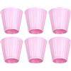 YWBL-WH 6 Pezzi Paralume in Tessuto per Lampada a Sospensione in Metallo e Stoffa E14 9x13x14 Cm Rosa Chiaro per Lampadario Applique da Parete Decorazioni per la Casa 2 Dimensioni Stile Bordo per
