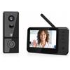 Zeerkeer Videocitofono senza fili con schermo da 4,3 | Campanello video 2.4G senza WiFi o app, grandangolo 170°, visione notturna, citofono bidirezionale, batteria 4000 mAh