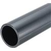 sourcing map Tubo rigido rotondo in PVC da 1,9 pollici (4,8 cm), tubo hardware, diametro interno 40,6 mm, diametro esterno 48 mm, lunghezza 8 pollici (20,3 cm), grigio scuro, ad alto impatto, per tubi