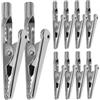 DAGLLGEW Piccole pinze a coccodrillo 10 pezzi 51 mm 10 A Morsetti di prova elettrici Morsetti coccodrillo in metallo Mini pinze elettriche