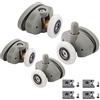 Cokritsm 4pcs Rotelle Per Box Doccia 23mm, Rulli Per Porta Doccia