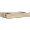 Generico Scaffale con Cassetti da Parete Rovere 60x23,5x10 cm in MDF,Mobili,Scaffalature,Scaffali e mensole per pareti,Marrone,5 kg,330261