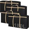 wiksite 4 borse portaoggetti extra grandi da 180 l, Oxford 600D, resistenti, con manici rinforzati, borsa da viaggio, pieghevole, per riporre vestiti, piumini, vestiti, biancheria da letto, 100 x 60 x 30 cm