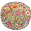 Mandala Life ART Fodera per cuscino da pavimento rotondo bohémien - 60 cm - 100% cotone - Custodia pouf per pouf per soggiorno, camera da letto, patio e altro