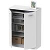Muebles Pitarch | Armadio Ausiliario Scarpiera Multiuso basso, 2 Ripiani, Uffici Gallerie Cucine, 101 (altezza) x 74 (larghezza) x 36 cm (altezza x larghezza x profondità), Bianco, Collezione Tibet
