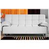 Bagno Italia Divano letto 200x99 bianco antiribaltamento salotto ecopelle modello Angelica I