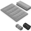 GIANTEX Materasso Futon Giapponese 140x200 cm, Materasso da Pavimento 10cm di Spessore, Tatami Tatami Futon Materasso Pieghevole e Portatile, Materasso Pieghevole per Tatami, Materasso Rullo con