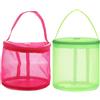 ibasenice Borsa Porta-Filati in Nylon Resistente Set 2 Pezzi Rete Traspirante e Struttura Circolare per Progetti di Uncinetto e Maglieria, Organizer Portatile per Gomitoli per Viaggi