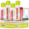 Borotalco, Deodorante Spray Attivo 4x50ml, Deo-Salviette Originale 2in1
