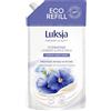 LUKSJA Sapone crema, lino, ricarica 900 ml, sapone per le mani, lavaggio a mano, sapone per lavaggio a mano