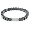 Calvin Klein Bracciale elastico con perline in acciaio inossidabile da uomo Modern Square Collection