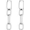 LIEBESKIND Berlin, gioielli da donna in look alla moda, braccialetto, collana e orecchini in acciaio inox in diversi colori, 5,5 cm, Acciaio inossidabile, nessuna.