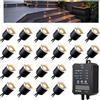 Arotelicht 20 Faretti LED da Incasso a Terra Dimmerabili da Esterno 0,6 W Bianco Caldo con Timer e Sensore Fotocellula 12V Trasformatore Ø32 mm Luci da incasso terrazza IP67 Impermeabile Giardino