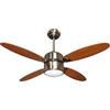 Zephir Ventilatore da Soffitto con Lampada, Legno, Marrone