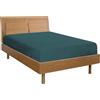 fashion home Pagano Lenzuolo Sotto con Angoli ed Elastici 100% Cotone, Made in Italy, Una piazza e mezza Ottanio misure 120x130 cm 190x200 cm + 25 cm