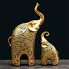 PIGPIGFLY Statua Elefante,Statue Decorative,Decorazioni per Ufficio,Animale Decorative, Statuette Decorative Casa, Soggiorno Decorativo Moderno da Appoggiare, Scultura Astratta in Poliresina, Idea Regalo(Oro)