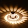 QUASHION Lampada da parete a LED, effetto corridoio, 3 W, lampada da parete, luce solare, design luce diffusa, AC 220 V (bianco caldo)