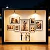 Zinueen DIY Mini Museum - Cornice portafoto 3D personalizzata in miniatura con luce LED, mini cornice vintage per decorazione fai da te, soggiorno, regalo