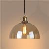 LIGINOK Lampada a sospensione vintage industriale lampadario in vetro E27 paralume in vetro lampada a sospensione moderno per camera da letto, soggiorno, cucina, caffè, ambra