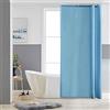 Furlinic Tende Doccia Anti-Muffa Tessuto in Poliestere, Azzurro Tende Doccia Angolare Impermeabile &Lavabile,Tenda Vasca da Bagno con 6 Ganci Tenda doccia 90x180cm.