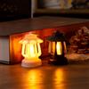 Generic 12 mini lanterne retrò con candela a LED, 6 cm, stile vintage, lampade da appendere decorative per compleanni, matrimoni, feste, centrotavola, decorazione