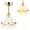Toyvian 1:12 Casa delle Bambole Miniatura Led Lampadario A Sospensione Modello, Mini Lampada Da Soffitto Per Bambola, Casa delle Bambole Lampada Con Batteria, Accessori Decorativi Per Case In