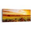 ARTTOR Quadri Moderni su Tela 120x50 cm Stampe da Parete Paesaggi Natura - 0170 | Vigneto Visualizzazione Villaggio Quadro Decorativo 1 pezzo Soggiorno Arte da Parete Decorazione da Parete ARTTOR