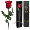 Yamonic Rosa Stabilizzata Regalo Donna,Rosa Eterna con Steli Regalo per Donne Compleanno,Idee Regali per Lei,Regali Mamma Natale San Valentino Festa della Mamma,Vera Rosa Rossa