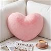 DBAATTZ Cuscino a Cuore in Peluche, Rosa Cuscino Decorativo a Forma di Cuore, 40 x 50 cm Cuscino in Peluche Morbido, Cuscino per Divano en Camera da Letto