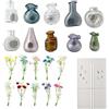 Generico 10 Pezzi Magneti Per Frigorifero, Vaso Di Fiori Magnetico In Ceramica 3D, Mini Vasi Magnetici Ceramica Pers Frigorifero, Per Famiglia, Cucina, Ufficio