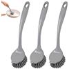 Aohyue 3 Pezzi Spazzola per Piatti, Spazzola Lavapiatti con Setole Dure, Spazzola Piatti Cucina per Pentole e Padelle, Design Ergonomico Antiscivolo, Lavabile in Lavastoviglie