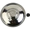 BEAZOOM Coperchio in acciaio inox per padella, wok, casseruola, casseruola, 32 cm, con pomello in plastica nera, lavabile in lavastoviglie (32 cm)