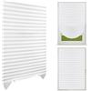 NUTKIT 60x150cm Tenda Plissettata Senza Foratura, Tende Oscuranti Adesive