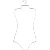 Arekuaei Set di 10 grucce multiuso in metallo per costumi da bagno, bikini, biancheria intima (argento)