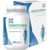 VIMPHARMA Venodren - Circolazione Gambe e Drenante Forte - Con Potassio, Bromelina, Centella Asiatica, Diosmina e Ippocastano - Ritenzione Idrica e Pesantezza Gambe - 30 Capsule, Alta Efficacia, Made in Italy