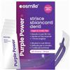ESMILE 28 Strisce Sbiancanti Denti Professionali Viola - Risultato Immediato Effetto V34 - Sbiancamento Denti Rapido a Casa | Ideali per Macchie da Caffè, Vino, Fumo | Delicate per Denti Sensibili