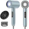 Guyisile Asciugacapelli Ionico 2400W,3Temp 2Velocità,Pulsante Caldo/Freddo | Professionali Salone Phon con Display LCD,Anticrespo Hair Dryer con Diffusore e Ugello per lo Styling,Ultra Silenzioso