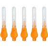 WENYOG Scovolini dentali 3 scatole da 5 pezzi/scatola I-tipo Push Pull Spazzolino interdentale for la pulizia tra i denti Igiene orale ortodontico a forma di filo interdentale(Orange)