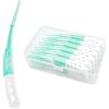TRUEIN Scovolini Interdentali, 60 Pezzi Scovolini Dentali, Scovolino Denti in Gomma Morbida, Design Curvo, Maniglia Ergonomica, Per Pulire gli Spazi Difficili da Raggiungere tra i Denti, Igiene Orale