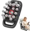 DoXtreme Pistola Massaggio Muscolare 20 Testine 3400rpm 30 Velocità 3 Modalità | Massaggiatore a Percussione 35mm, Luce Rossa Batteria 1800mAh Ultra Silenzioso - per Schiena Collo Gambe Anticellulite Regalo