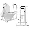 Froadp Telaio mobile per WC regolabile in altezza, con cestino, telaio di sicurezza per WC, per bagno, portata fino a 200 kg