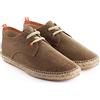 ABARCA Espadrillas da Uomo in Iuta e Tessuto Terra Fatta a Mano Scarpe Casual Tipo Blucher con Lacci Flessibile, Morbido e Traspirante
