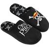Get Trend One Piece Pantofole Uomo, Ciabatte Inverno con Suola Antiscivolo, Anime Pantofole Casa, Regali per Lui (43.5/44.5 EU, Nero One Piece)